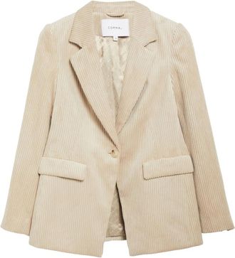 Comma Indoor Blazer - Dames - Blazers - Beige - L - Polyester - Jassen