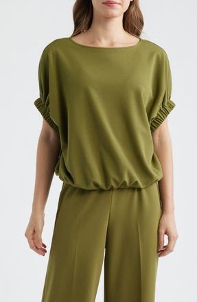 Anne Klein Boat Neck Dolman Sleeve Top in Bay Leaf at Nordstrom, Size X-Small