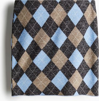 H&M Minijupe aus Feinstrick - Grau