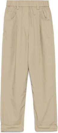 Brunello Cucinelli Pantaloni Larghi - - Trousers - Donna - Verde - S