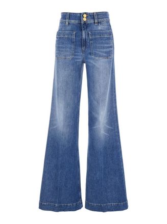 Seafarer Blue Pull On Jeans