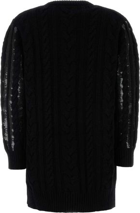 Max Mara Womens Black Wool Blend Mambo Sweater Dress - Size X-Small