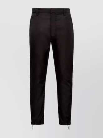 Prada drawstring hem trousers side pockets