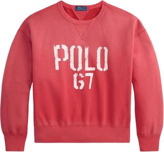 Ralph Lauren Hoodies & sweatvesten, Heren, Rood, L, Katoen, Sweatshirt met print