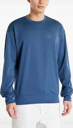 The North Face logo-debossed sweatshirt - Blu