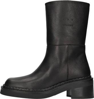 Copenhagen Schoenen, Dames, Zwart, 37 EU, Leer, Leren Enkelboot