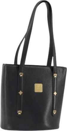 MCM Pre-owned Tote Bags, female, Black, Size: ONE SIZE Pre-owned Tote Bag
