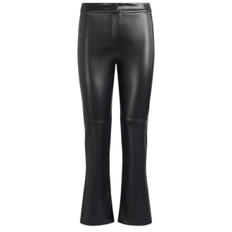 Max Mara Smmsublime Cropped Broeken - Dames - Vrijetijds broeken - Zwart - S - Polyester - Broeken