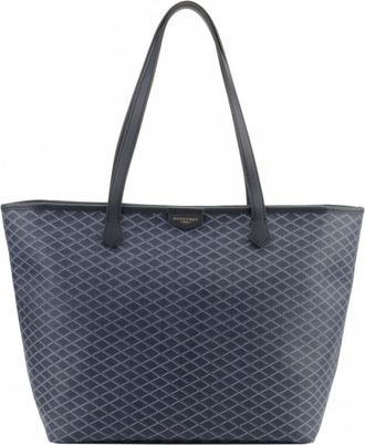 Pourchet Tassen, Dames, Blauw, ONE Size, Leer, Waves Tote