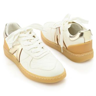 Mia Vesta Faux Leather Lace-up Sneakers