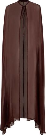 Raquel Diniz Mantella in seta - Rosso