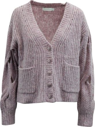 Jonathan Simkhai Jonathan Simkhai Reagan Cardigan in Pink Wool