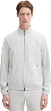 Theory Giacca con zip e colletto alla coreana in Ponte di Precisione - - Jackets - Uomo - Grigio - S