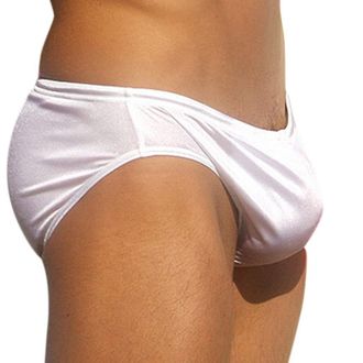Generic Swimming Trunks Men Elastic Low Waist Mens Solid Swim Briefs Swim Trunks Swimming Shorts See Sheer Sexy Breathable Swimwear Underwear Swimsuit Bikini 