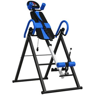 OEM Tabla De Inversi&oacute;n Plegable Con Inclinaci&oacute;n Hasta 90&deg; Y Cinturones De Seguridad 79x114x153 Cm Azul Y Negro
