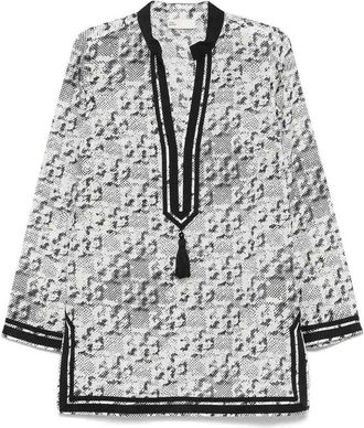 Tory Burch Printed Silk Tory Tunic