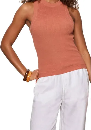 Sanctuary In The Mix Sweater Tank In Ancient Clay