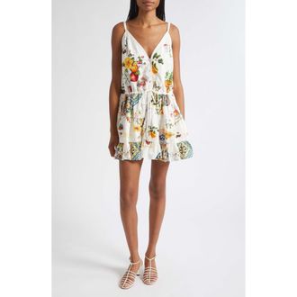 Camilla Magic of the Mercado Print Cotton & Silk Sundress at Nordstrom, Size Medium