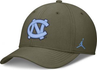Nike Jordan Mens North Carolina Primetime Jordan Brand Dri-FIT College Hat in Brown | JC3A2DHNCN-U78
