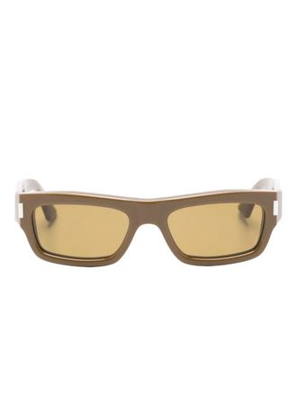 Saint Laurent Eyewear Occhiali da sole squadrati - Marrone