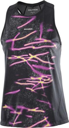 Salomon SHKout Core Tank GFX Tank Top f&uuml;r Damen | grau