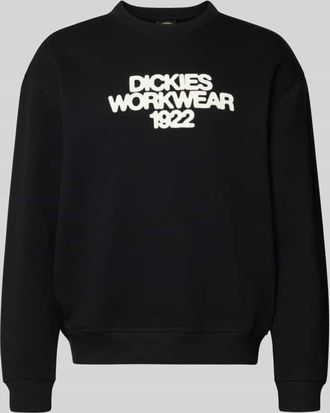 Dickies Sweatshirt mit Label-Print Modell TORREY in Black, Gr&ouml;&szlig;e XXL