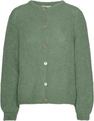 Americandreams Susan Cardigan - Dames - Vesten - Groen - L - Wol - Truien & Vesten