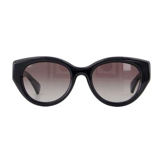 Gucci Womens Gg1976sk-002 Logo-Embellished Metal Sunglasses Black