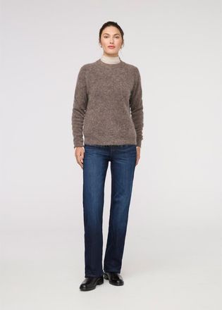 Duer Tech Fleece Denim High Rise Straight in Dark-Indigo at Nordstrom, Size 26 X 30