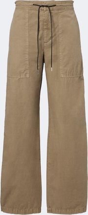 Frame Denim Pantaloni The Gallery in cotone a gamba larga