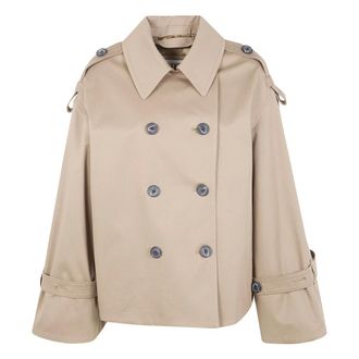 By Malene Birger Dames, Mantels, Beige, Maat: XS Katoen