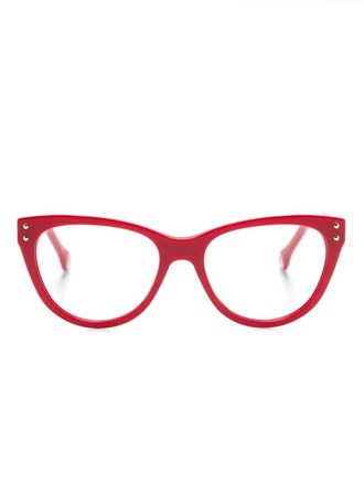 Carolina Herrera Her 256 glasses - women - Acetate/Metal - 53 - Red
