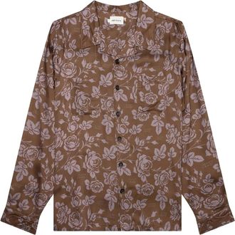 Honor The Gift Camicia con stampa rose - Marrone