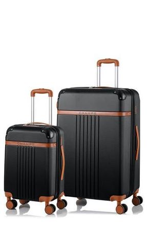 Champs Luggage Vintage 2-Piece Luggage Set in Black at Nordstrom Rack
