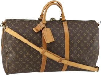 Louis Vuitton Pre-owned Canvas Weekendtas - Dames - Vintage Weekendtas - Bruin - ONE Size - Vintage