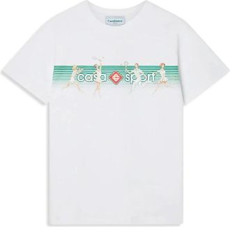 Casablanca T-shirt met ronde hals - Heren - T-shirts - Wit - L - Katoen - Tops
