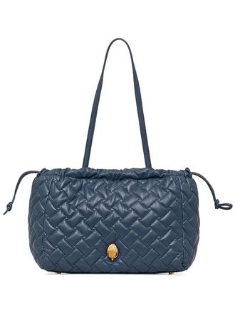 Kurt Geiger Kensington quilted logo-detail tote bag - Blue