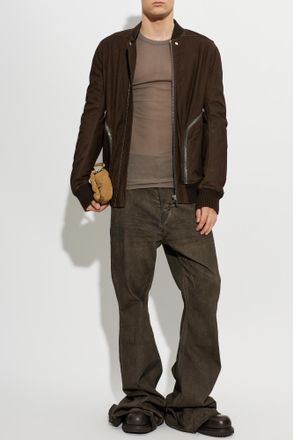 Rick Owens Long Sleeve T-shirt, Mens, Grey