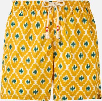 MC2 Saint Barth Man Swim Shorts With Geometric Print