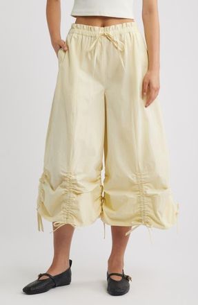 Damson Madder Orena Organic Cotton Culottes in Sage at Nordstrom, Size 10