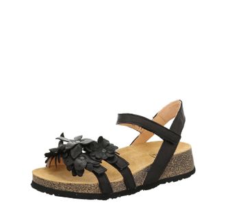 Think Womens Koak Flower Open Toe Sandals In Black