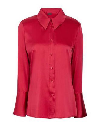 8 by YOOX STRETCH SILK-SATIN SHIRT