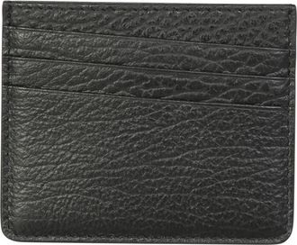 Maison Margiela Stijlvolle Kaarthouder met Unieke Details - Heren - Portefeuilles - Zwart - ONE Size - Leer - Accessoires