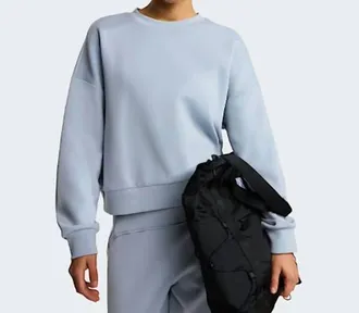 The North Face Jaida Crew Sweatshirt In Frost Grey
