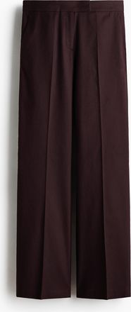 H&M Elegante Hose aus Leinenmix - Dunkelbraun