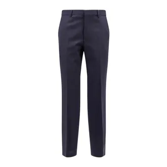 HUGO BOSS Heren, Broeken, Blauw, Maat: 4XL Wol