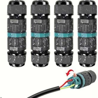 OEM Conectores El&eacute;ctricos Impermeables Ip68: Conector De Cable De 3 Hilos, Caja De Conexiones Impermeable Para Exteriores, Caja De Conexiones Con Bloque D
