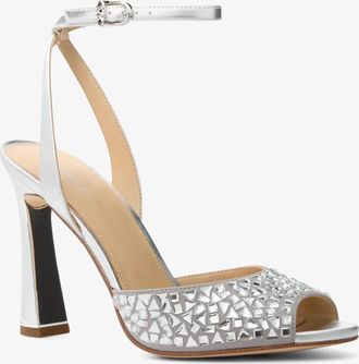 Michael Kors Rosie Embellished Metallic Sandal