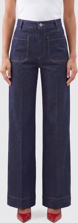 Victoria Beckham Jeans Alina a gamba larga in denim a vita alta