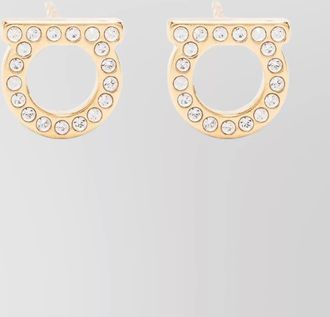 Ferragamo crystal-embellished stud earrings